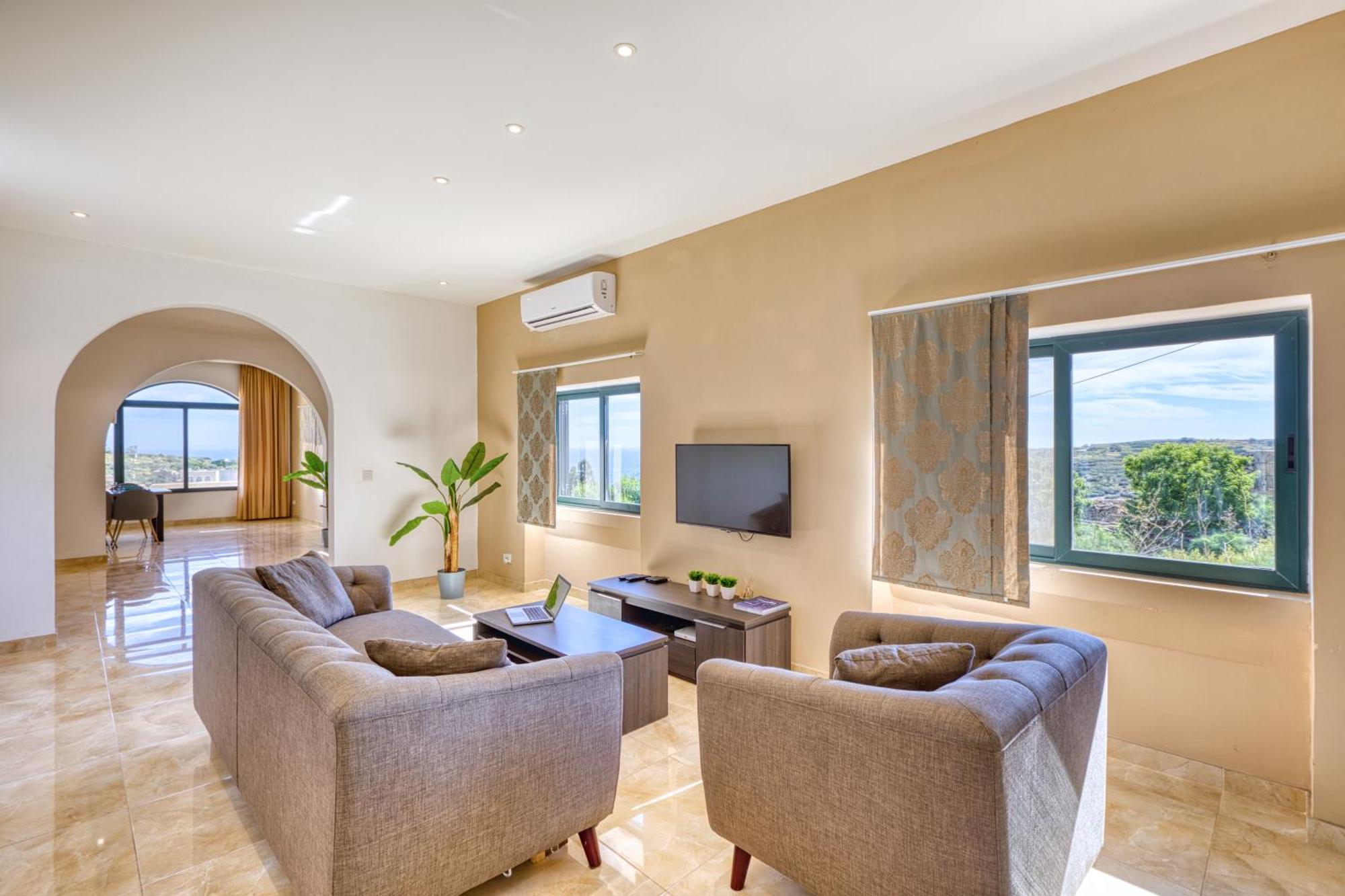 Spacious, Bright, Valley & Sea View Maisonette 沙拉 外观 照片